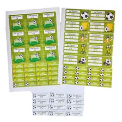 GENERICO - Pack Completo de Etiquetas Escolares Personalizadas y Imantadas