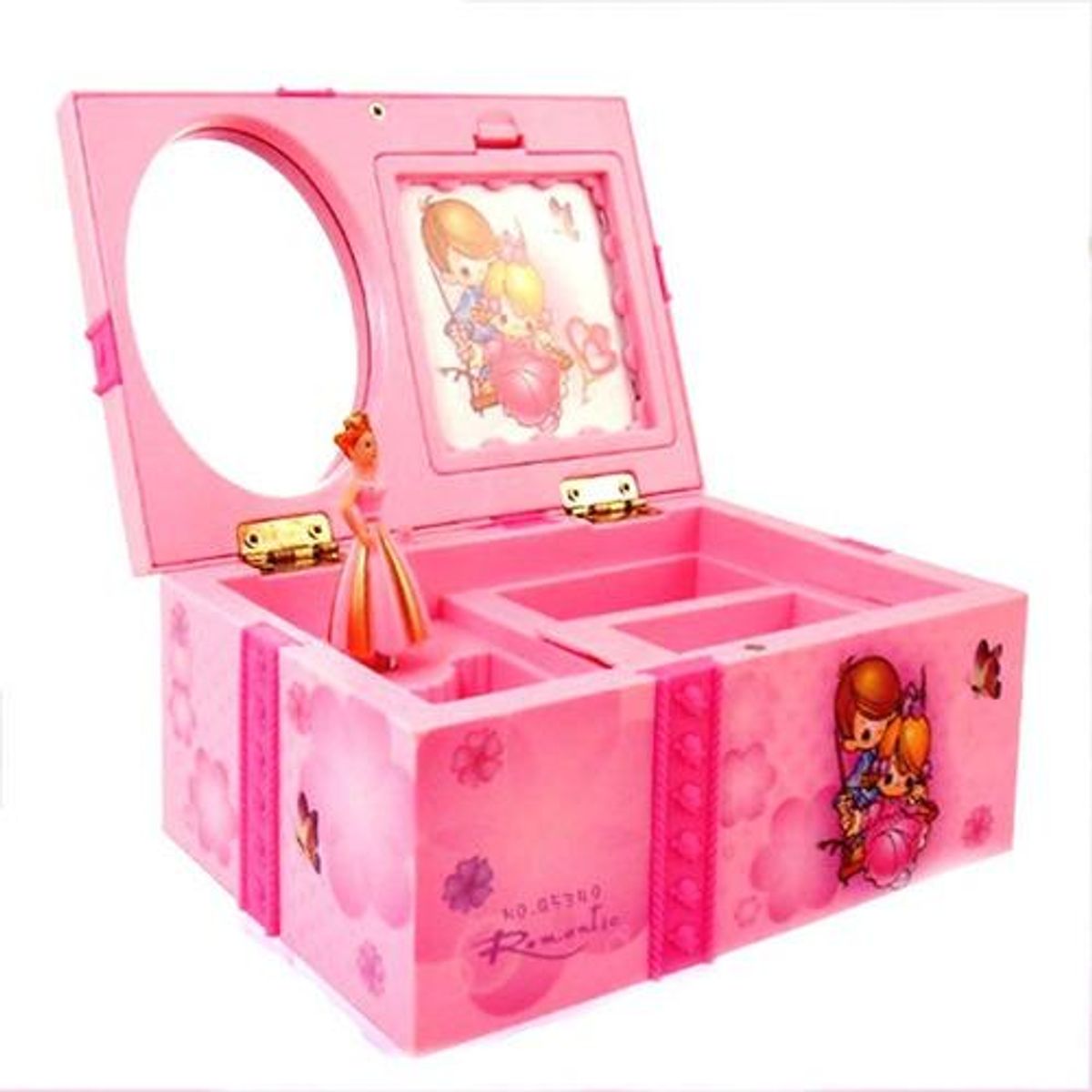 GENERICO - Joyero Musical Infantil con Espejo y Bailarina Danza