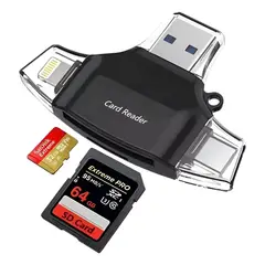 GENERICO - Lector de Tarjetas SD con Conexiones Multidispositivo