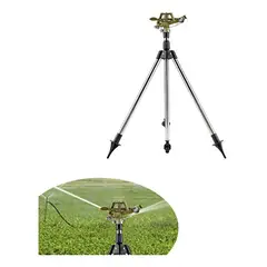 GENERICO - Aspersor Giratorio Telescópico de Jardín 360° Ajustable