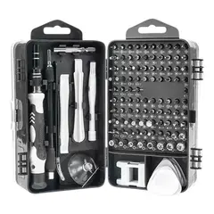 GENERICO - Kit Multifuncional de Destornilladores 115 Piezas Profesional