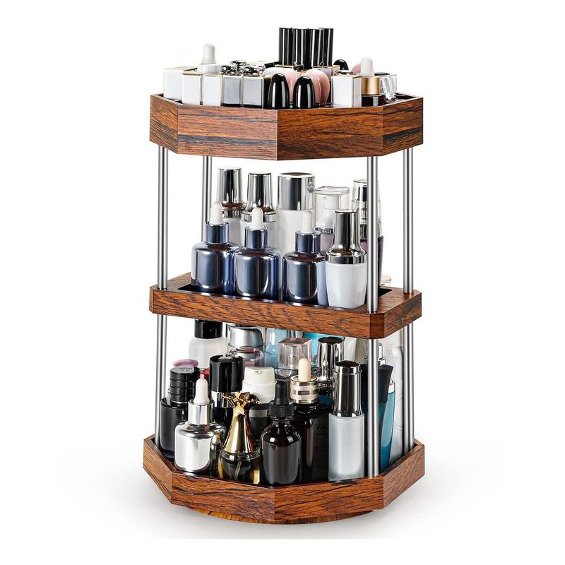 GENERICO - Organizador Giratorio Acrílico para Maquillaje y Joyas