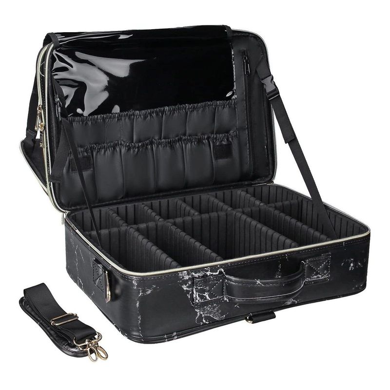 GENERICO - Estuche de Maquillaje Profesional de Gran Capacidad 3 Capas