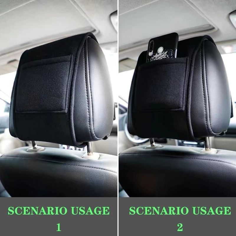 GENERICO - Funda Protectora para Apoya Cabezas Auto 4 Piezas Nuevas