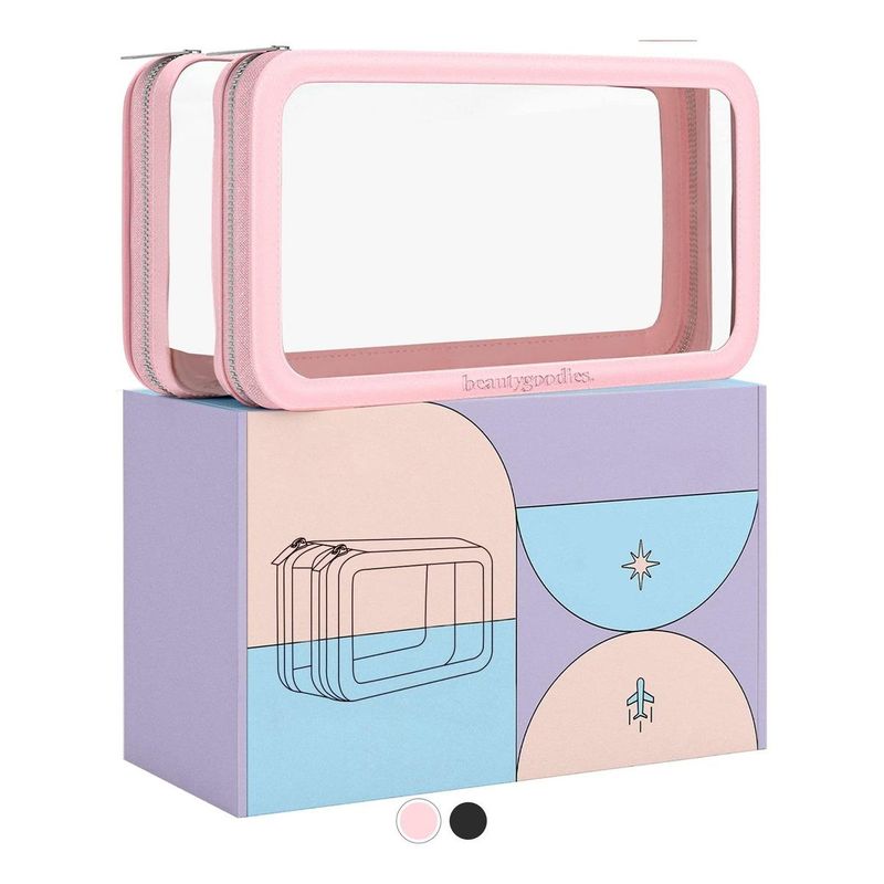 GENERICO - Caja de Almacenamiento Rosa con Cajón para Maquillaje