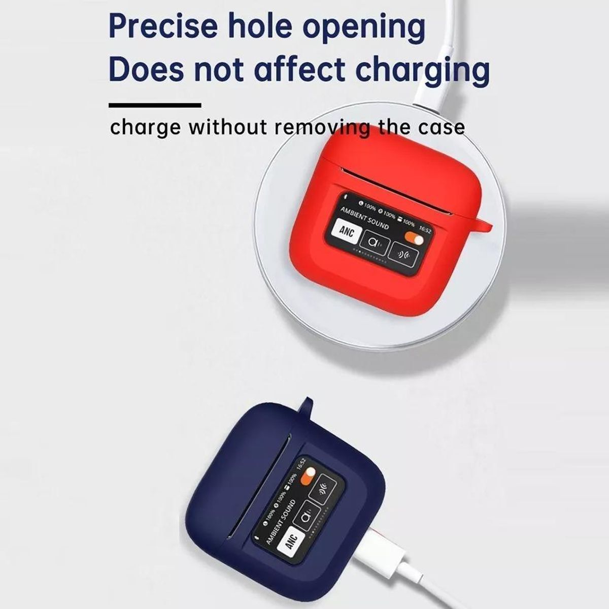 GENERICO - Funda Protectora de Silicona para Auriculares JBL Tour Pro