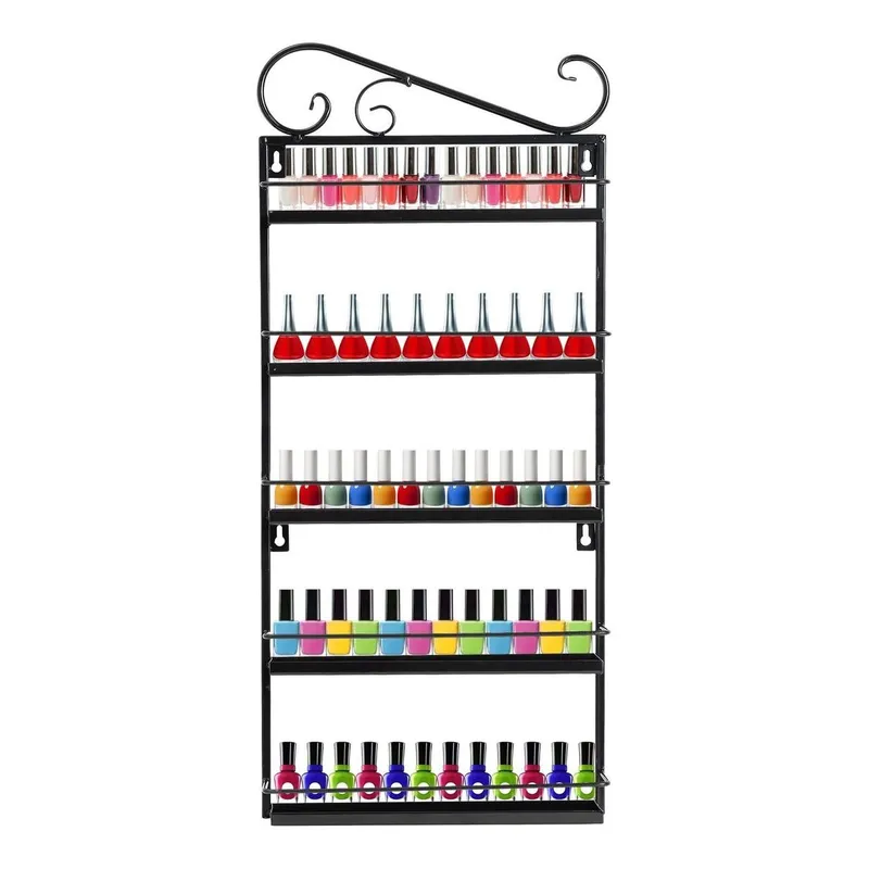 GENERICO - Soporte de Pared para Esmaltes y Aceites Esenciales 120 Botellas