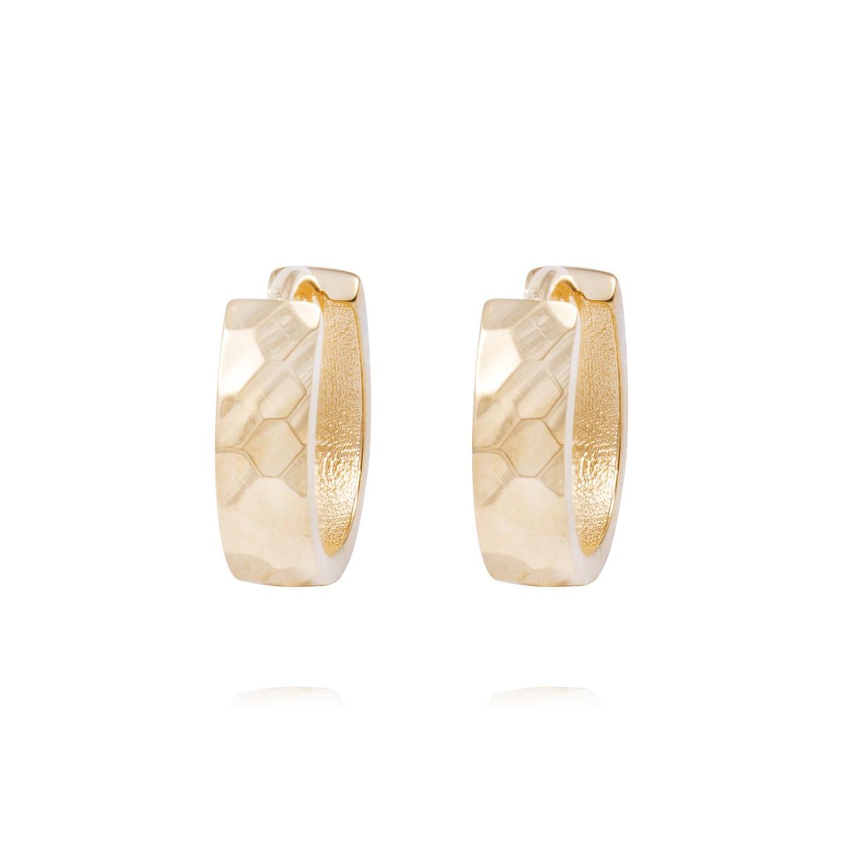 JB JOYAS BARON - Aros de Oro 18Kt Argolla Modelo Ovalado Ancha