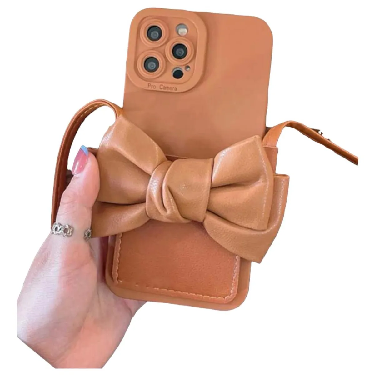 GENERICO - Funda Lazo Grande con Soporte para iPhone 11 Nuevo