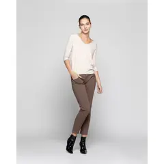 LINEATRE - Polera Mujer Zina Beige