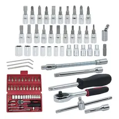 GENERICO - Juego completo de herramientas con dado y chicharras 46 pcs