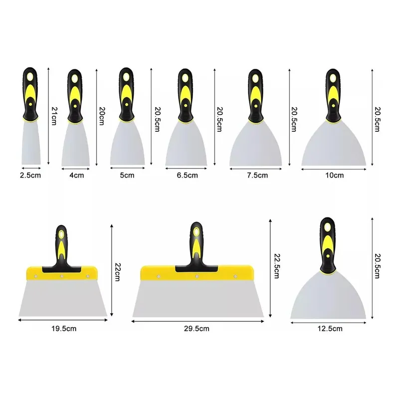 GENERICO - Juego de 9 Herramientas de Espátulas Inoxidable Versátiles