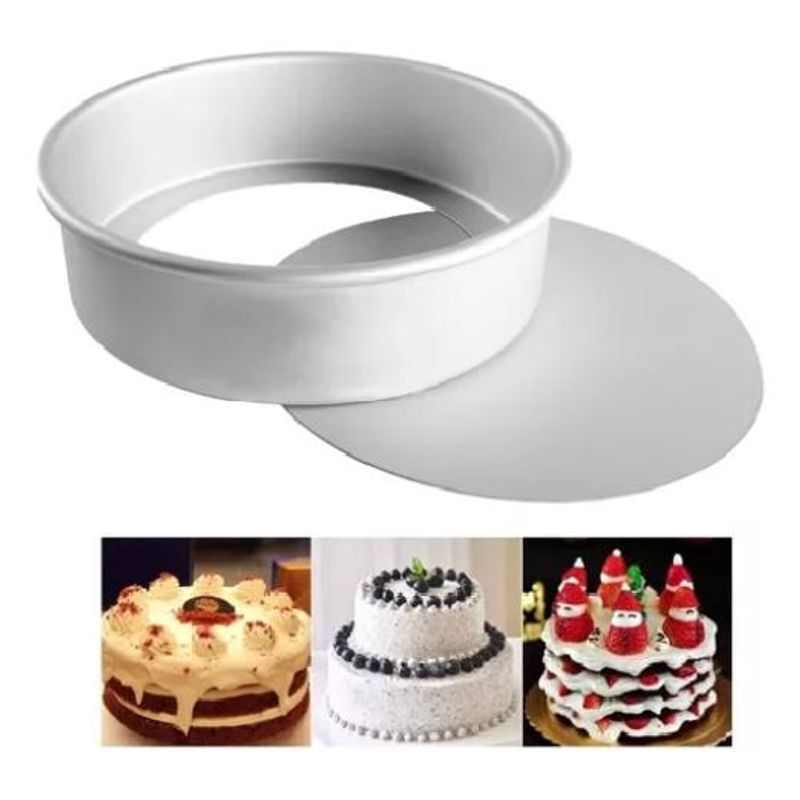 GENERICO - Molde Desmontable de Aluminio 24cm para Tortas y Queques