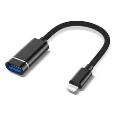 GENERICO - Adaptador USB OTG Lightning para iPhone compacto y rápido