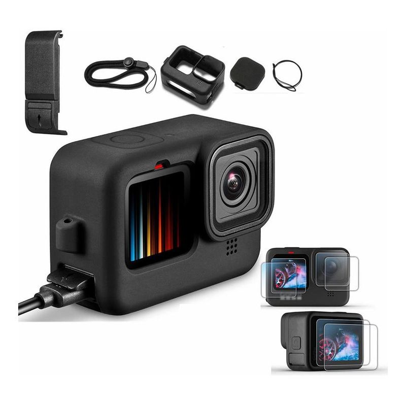 GENERICO - Protección Completa para GoPro 9 10 y 11 con Silicona
