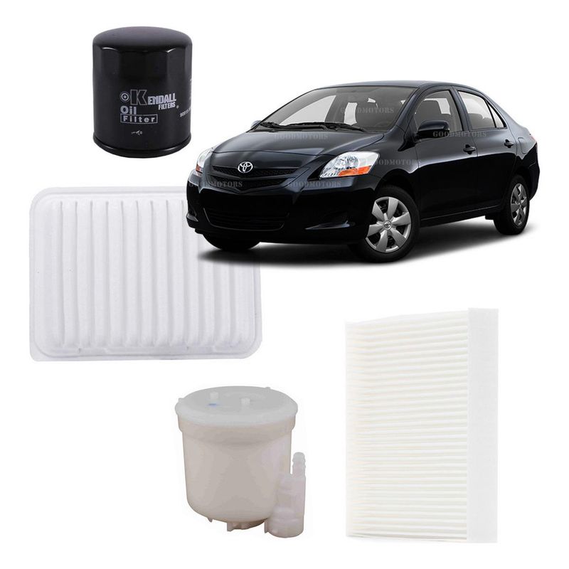 GENERICO - Kit Completo de Filtros para Toyota Yaris 15 2006-2013