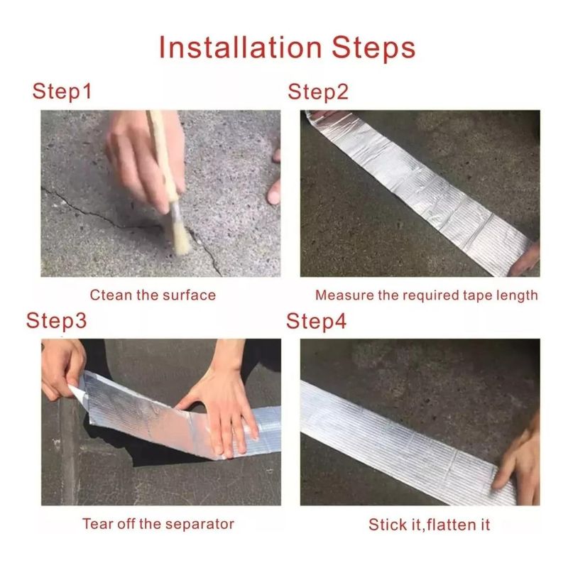 GENERICO - Cinta Selladora Impermeable de Butilo y Aluminio 10mts