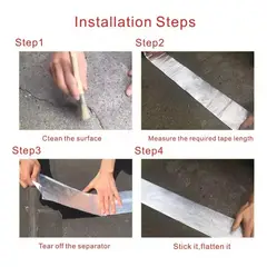 GENERICO - Cinta Selladora Impermeable de Butilo y Aluminio 10mts