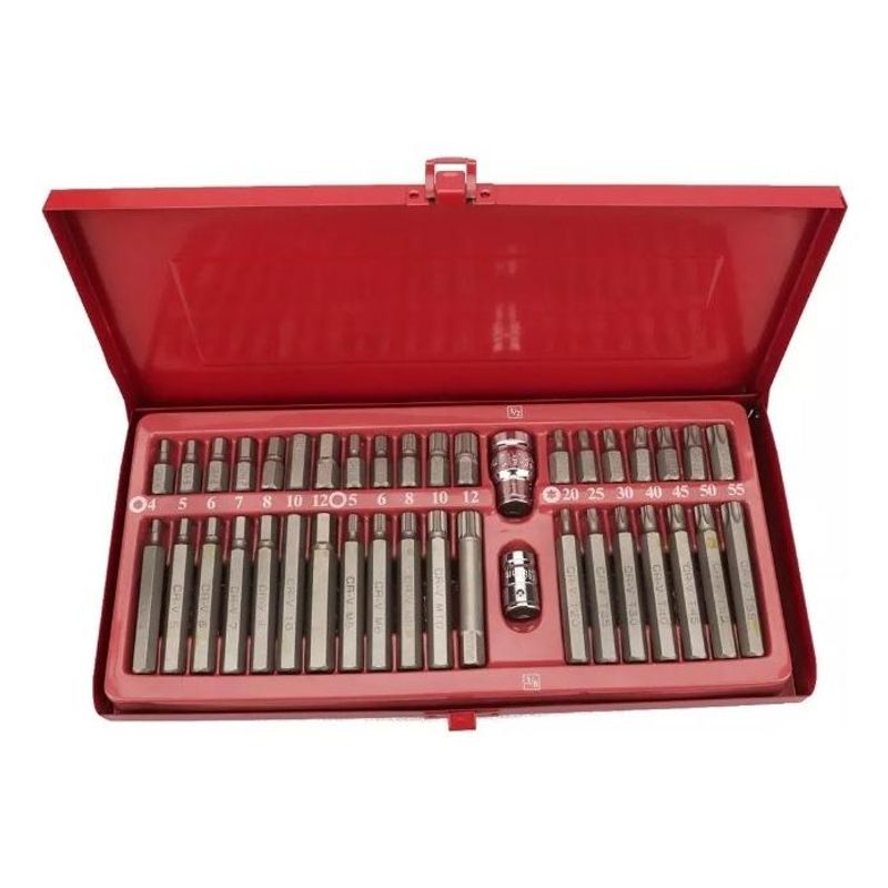 GENERICO - Kit Completo de Puntas Torx y Allen  40 Piezas Duraderas