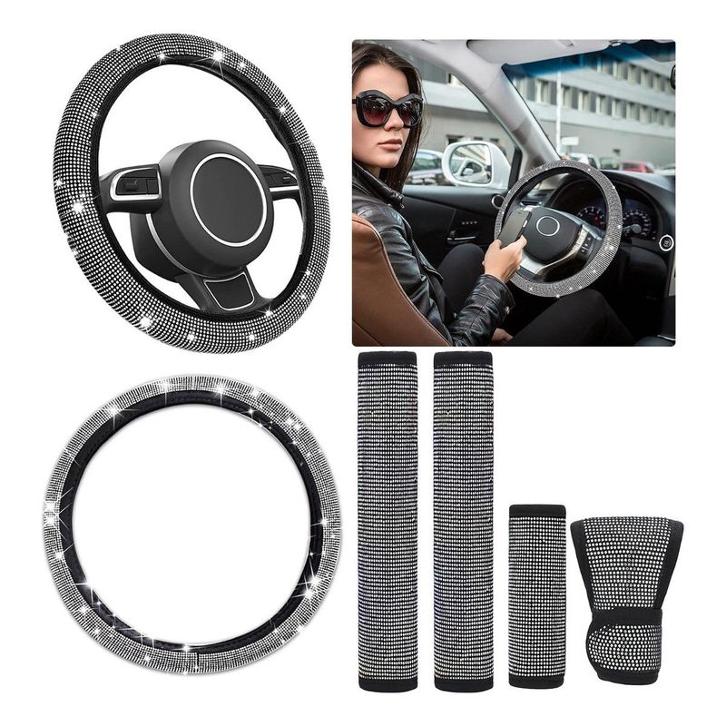 GENERICO - Conjunto Brillante de Accesorios para Interiores de Auto
