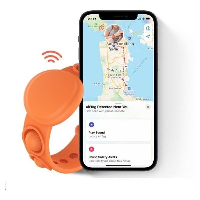 GENERICO - Funda de Silicona con Correa para Kids Tracker Airtag