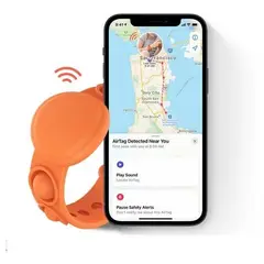 GENERICO - Funda de Silicona con Correa para Kids Tracker Airtag