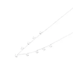 JB JOYAS BARON - Collar de Plata Esterlina 925 Choker 9 Circones Colgantes
