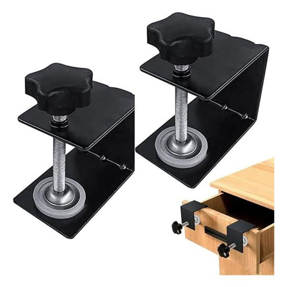 GENERICO - Set Prensas Cajones de Aluminio Antideslizante y Ajustable