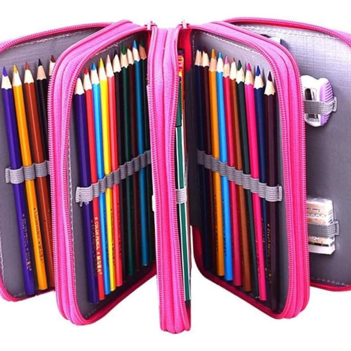 GENERICO - Estuche Multifuncional de 72 Orificios y 4 Compartimentos