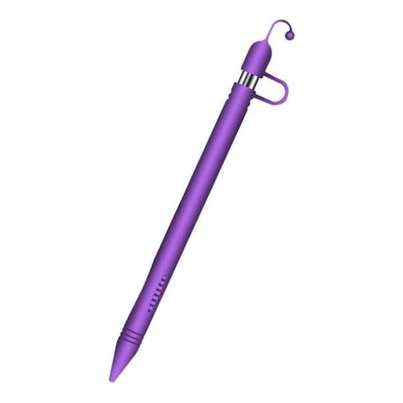 GENERICO - Funda de Silicona Morada para Protección de Apple Pencil