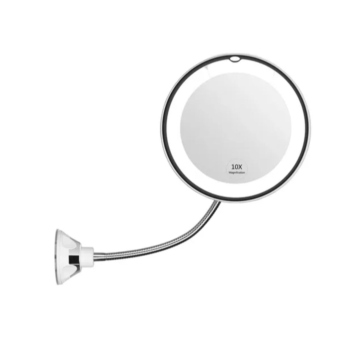 GENERICO - Espejo Flexible Plegable Luz Led Aumento 10x Redondo Jg-788