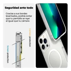 GENERICO - Carcasa Reforzada Transparente con MagSafe para iPhone 13 Pro Max
