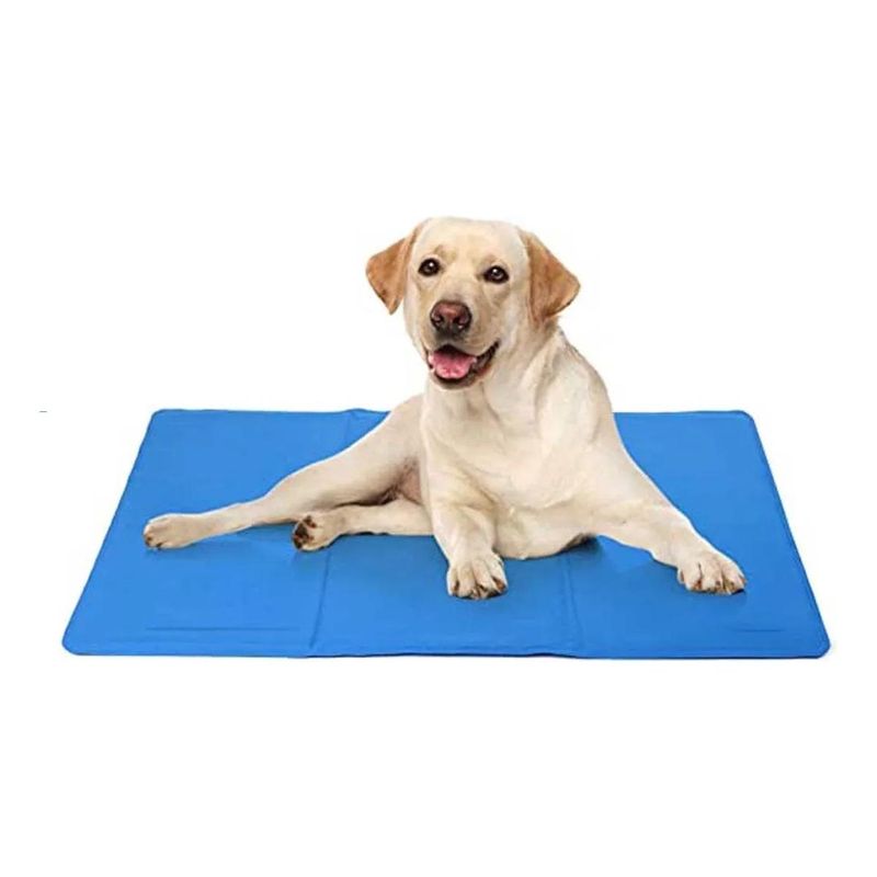 GENERICO - Alfombra Refrescante Azul para Mascotas 90x50 cm Verano