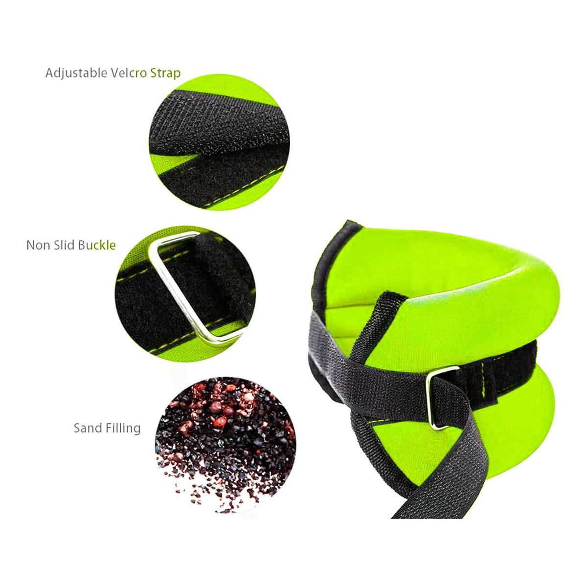 GENERICO - Pesas de tobillo y muñeca ajustables para entrenamientos efectivos