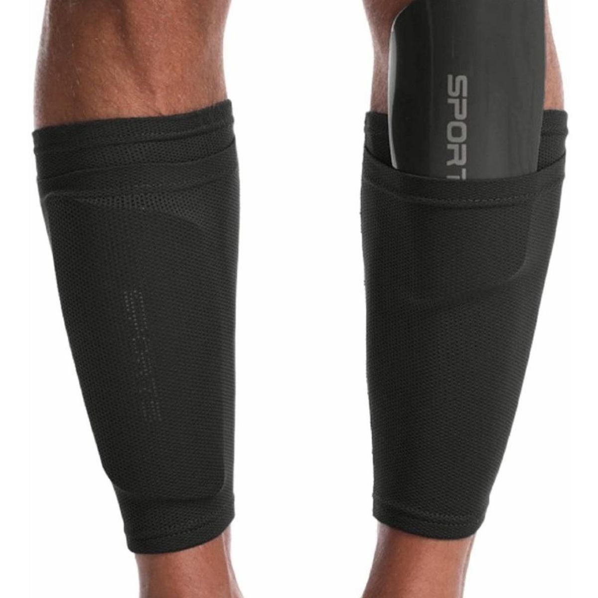 GENERICO - Espinilleras de Fútbol con Mangas Ergonométricas Flexibles