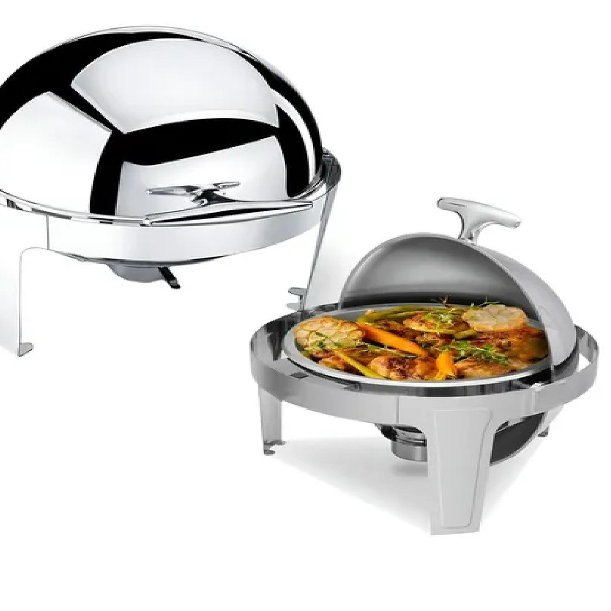 GENERICO - Chafer Bufetera Chafing Dish Buffet Vapor Chafer Redondo 5l