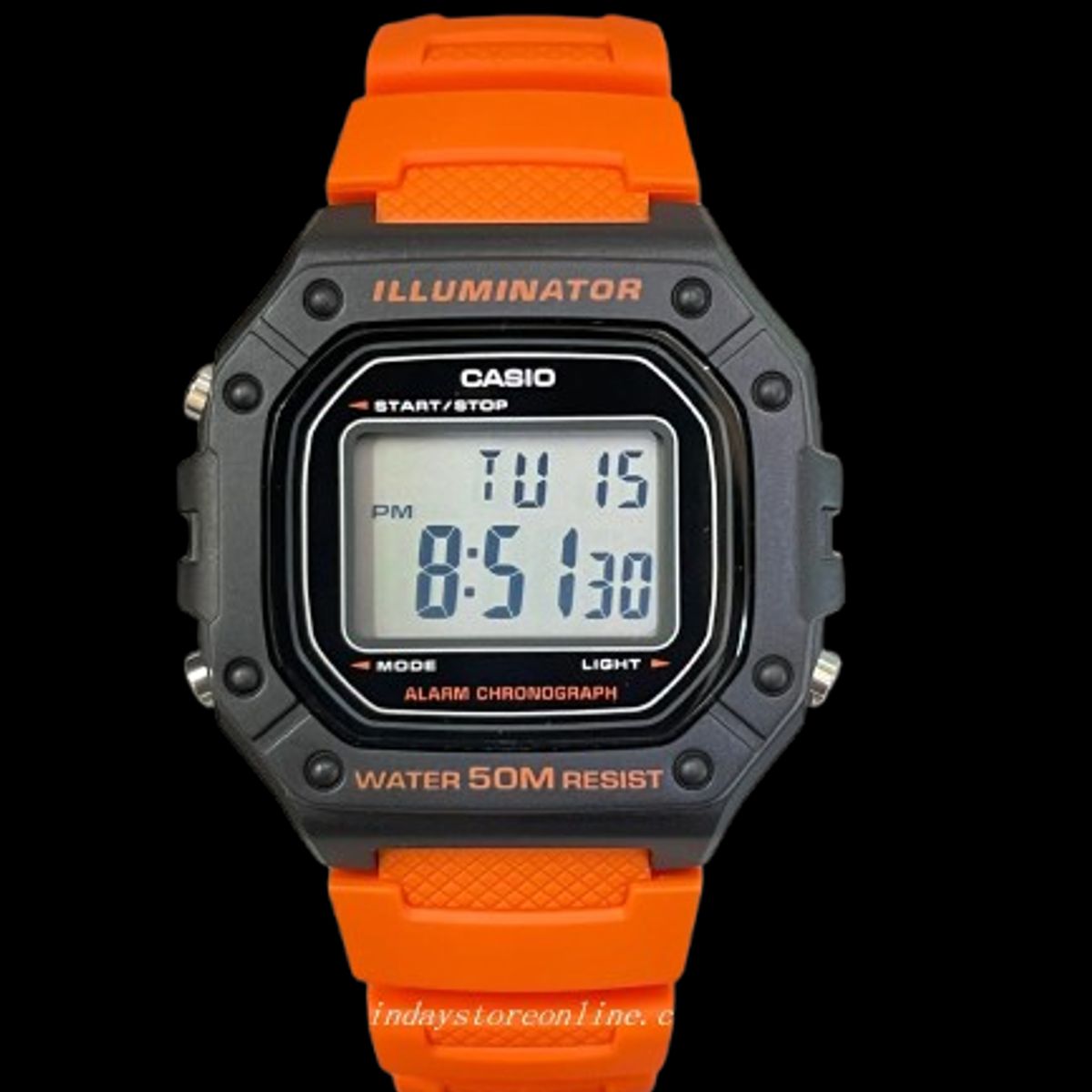 CASIO - reloj casio w218h-4b2 hombre deportivo iluminator