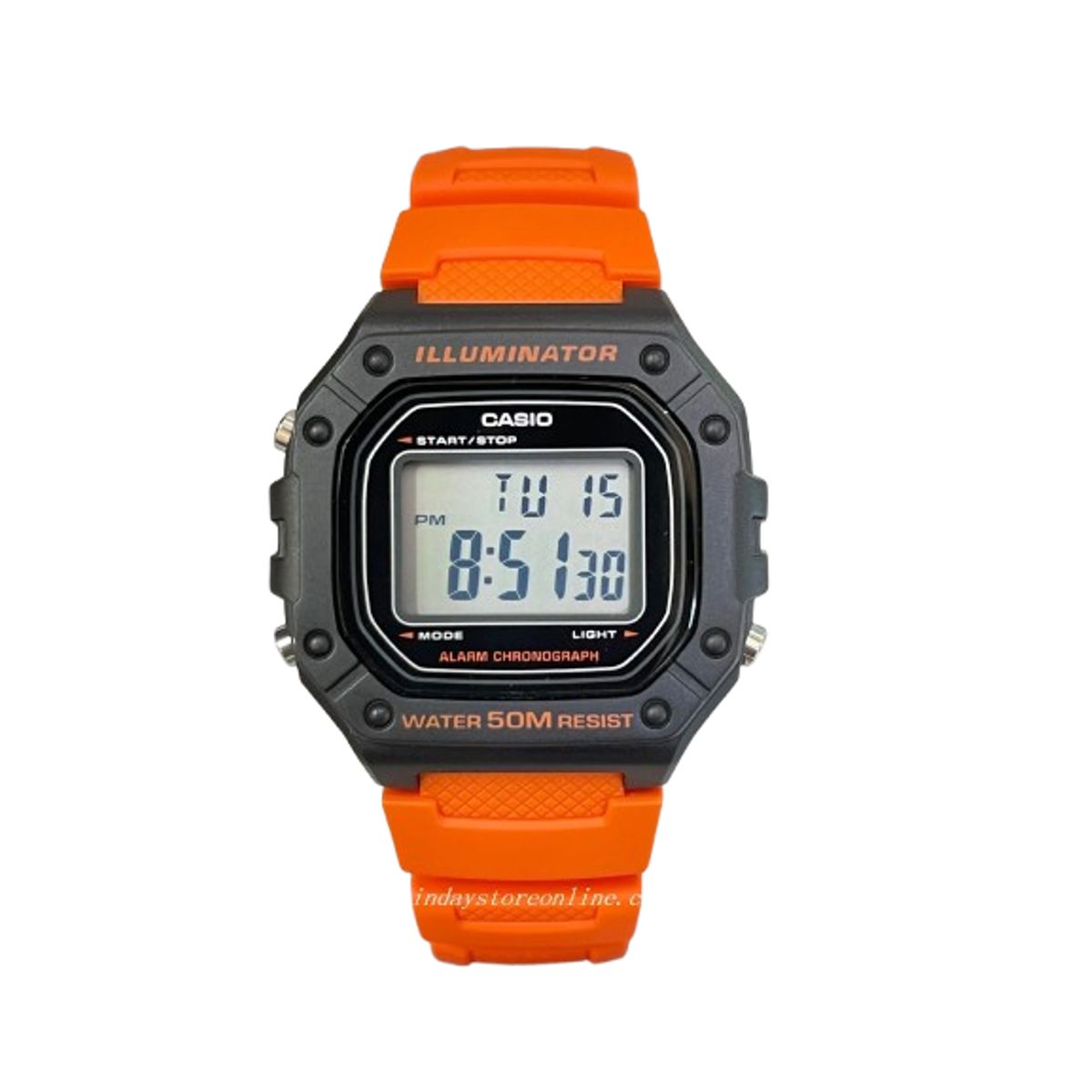 CASIO - reloj casio w218h-4b2 hombre deportivo iluminator