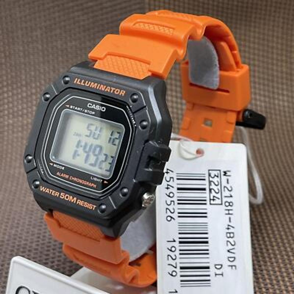 CASIO - reloj casio w218h-4b2 hombre deportivo iluminator
