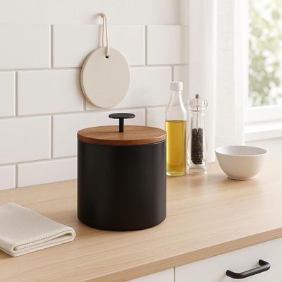 Imagen 2 del producto Hielera de Acero Inoxidable con Tapa de Madera