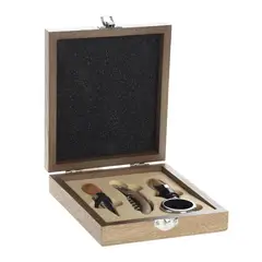 SECRET DE GOURMET - Kit De Vino 4 Piezas Con Caja