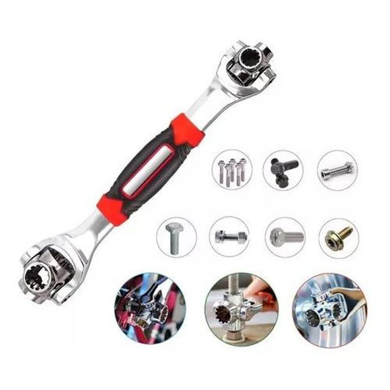 GENERICO - Llave Universal 48 en 1 con Mango Ergonómico y Resistente