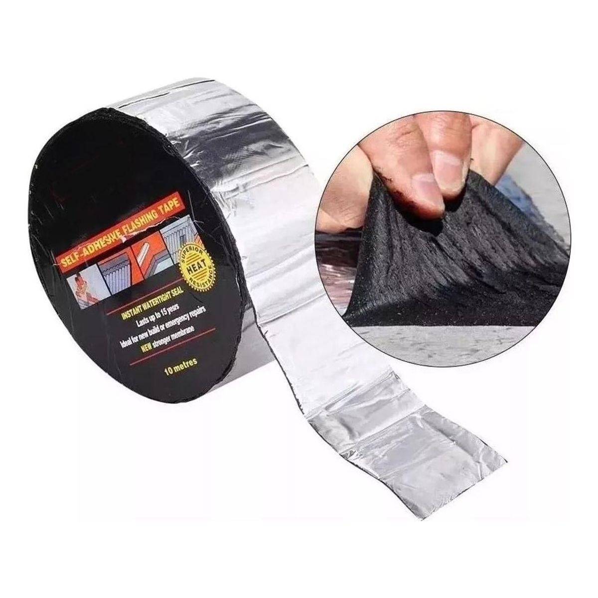 GENERICO - Cinta Butilo Selladora Impermeable para Techos y Embarcaciones