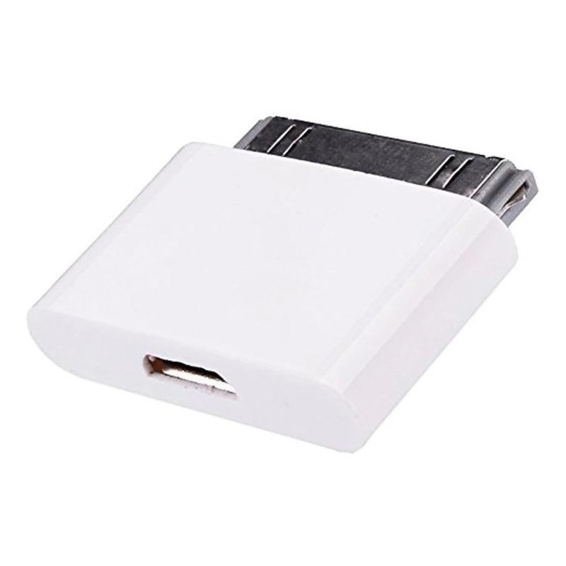 GENERICO - Adaptador 30 Pin Macho a Micro USB Hembra para iPhone 44s