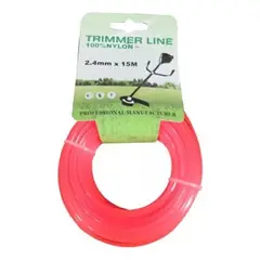 GENERICO - Cuerda de Nylon para Desmalezadora 24mm x 15m Duradera