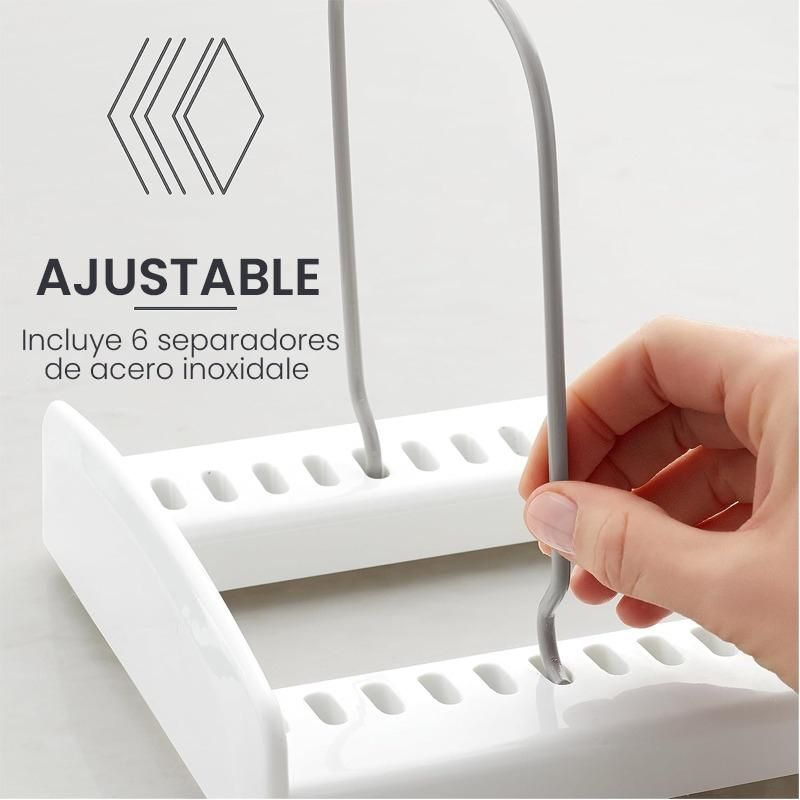 GENERICO - Organizador Vertical de Platos y Utensilios para Cocina