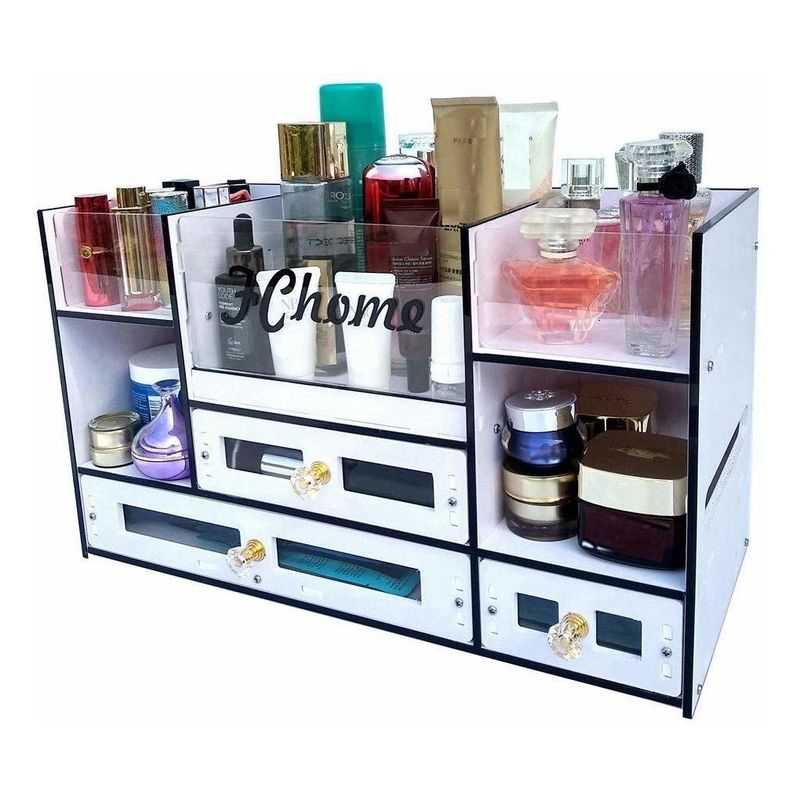 GENERICO - Organizador Acrílico para Maquillaje y Joyas con Cajones