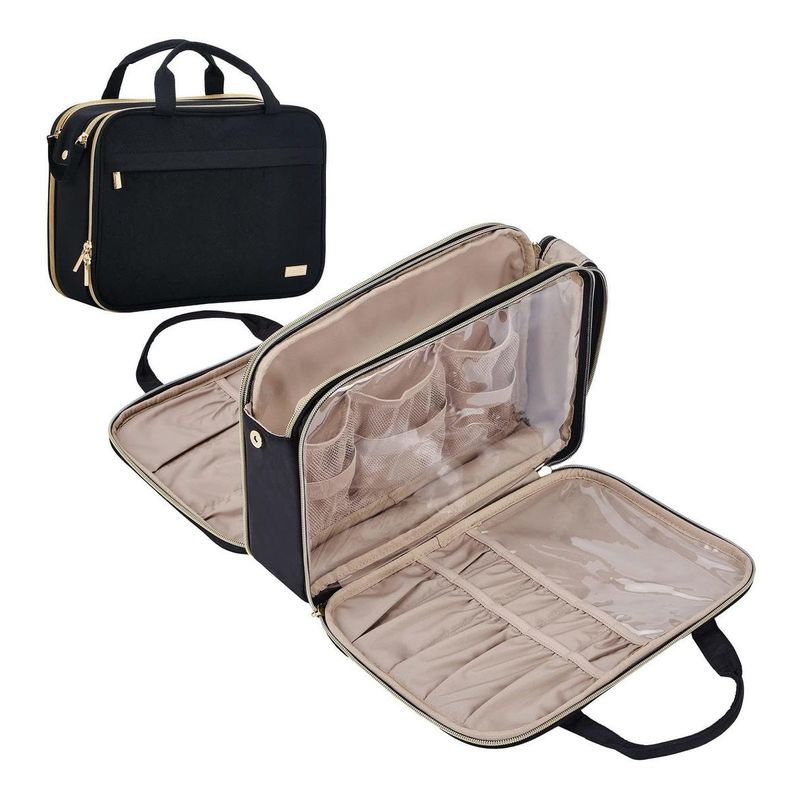 GENERICO - Organizador Giratorio de Maquillaje Portátil y Plegable