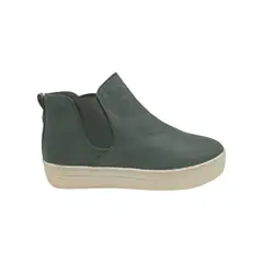 HERIEL - Zapatilla Negra Caña Plataforma Mujer