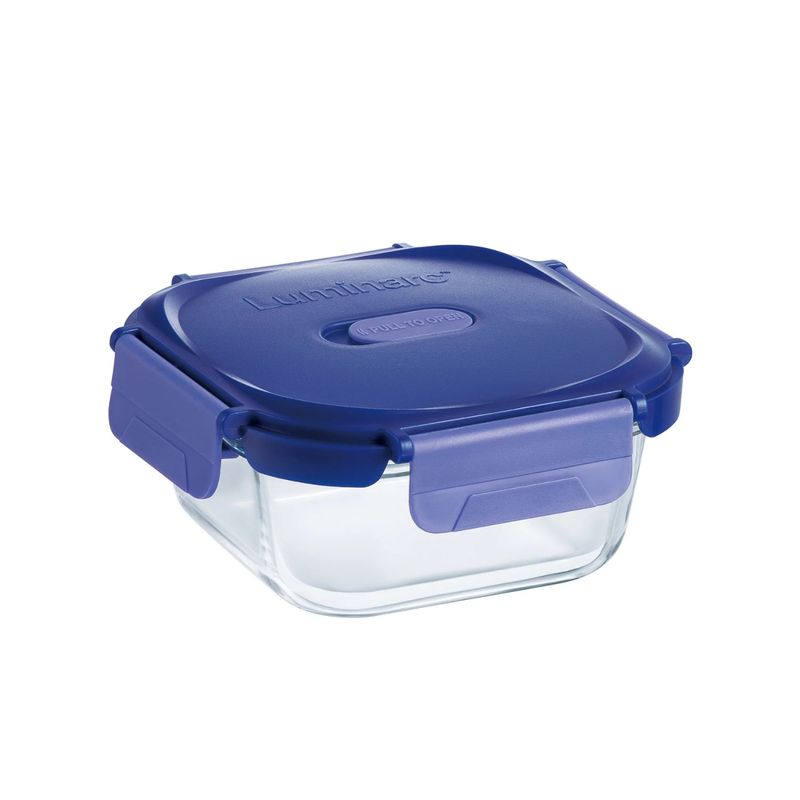 LUMINARC - Contenedor De Vidrio Hermético Cuadrado 520mL Luminarc